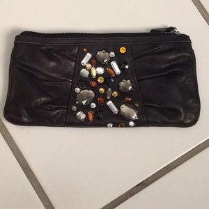 Fossil leather clutch wallet new with tags